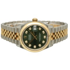 Rolex Datejust 31 Green/Diamond Dial Jubilee