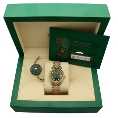 Rolex Datejust 31 Green/Diamond Dial Jubilee