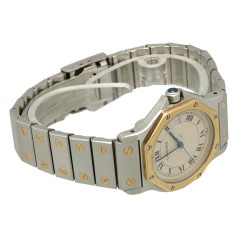 Cartier Santos Ronde Goud/Staal Octagon 