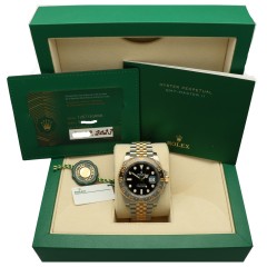 Rolex GMT-Master II Goud/Staal Ref.126713GRNR 99% Nieuw 