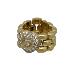 18 krt Chopard Happy Diamonds Ring 0.90 Ct