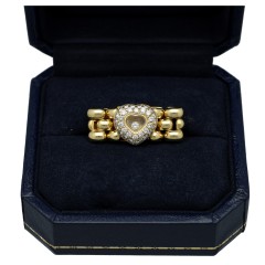 18 krt Chopard Happy Diamonds Ring 0.90 Ct
