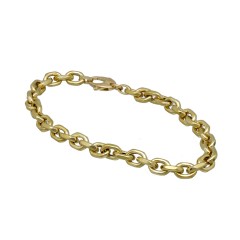 14 krt Gouden Schakel Armband.