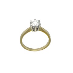 14Krt. geelgouden Solitaire ring 0.67Ct. 