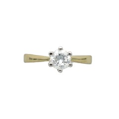 14Krt. geelgouden Solitaire ring 0.67Ct. 