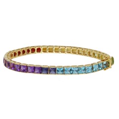 18 krt geelgouden Rainbow Armband