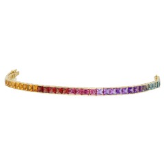 18 krt geelgouden Rainbow Armband