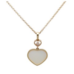 18Krt. Rosegoud Chopard Happy Hearts Collier