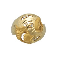 Carrera y Carrera 18 krt Gouden ring met Diamant