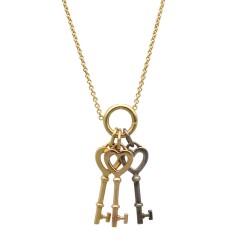 Tiffany & Co 18K. Gold Key Necklace 