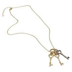 Tiffany & Co 18K. Gold Key Necklace 