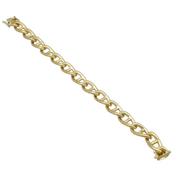 14Krt. Schakelarmband 'Hermes' style