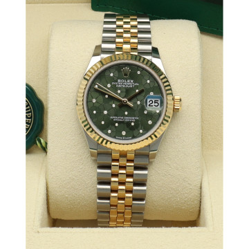 Rolex Datejust 31 Green Flower Jubilee Ref.278273