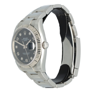 Rolex OP Date 34mm Black/diamond dial Ref. 115234