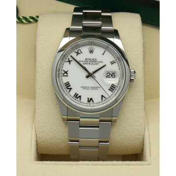 Rolex Datejust 36 White/Roman dial Ref. 126200