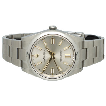 Roex Oyster Perpetuel 41 Silver index Ref. 124300