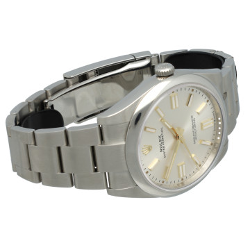 Roex Oyster Perpetuel 41 Silver index Ref. 124300