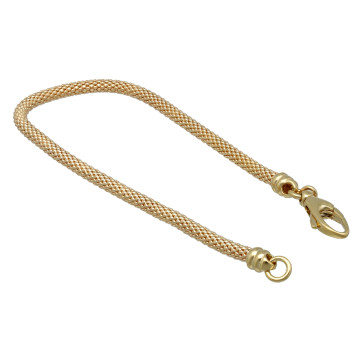 14 Krt gouden fantasie schakel armband