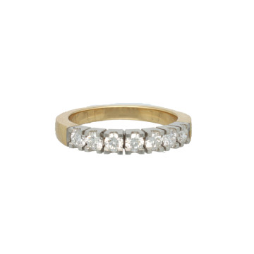 14 Krt Alliance ring met Briljant 0.70Ct. 