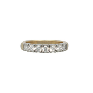 14 Krt Alliance ring met Briljant 0.70Ct. 