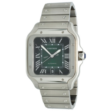 Cartier Santos Green dial Full set WSSA0062