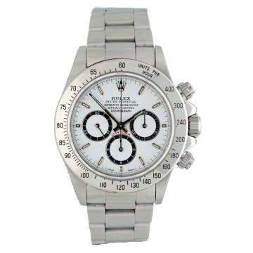 Rolex Daytona White Index Inverted Six
