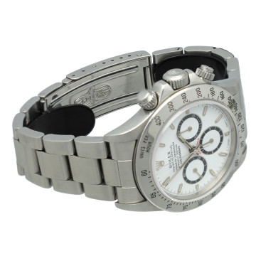 Rolex Daytona White Index Inverted Six