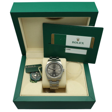 Rolex Oyster Perpetual 36 Grey Dial Full Set