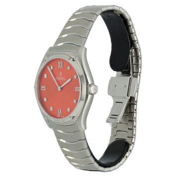 Ebel Sport Classic Diamond  Red Dial