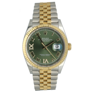 Rolex Datejust 36 Green/Roman Diamond Ref. 126233