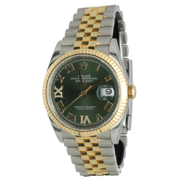Rolex Datejust 36 Green/Roman Diamond Ref. 126233