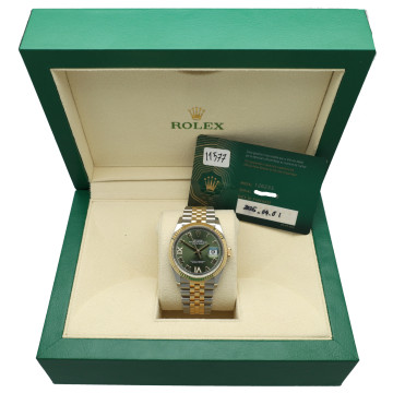 Rolex Datejust 36 Green/Roman Diamond Ref. 126233