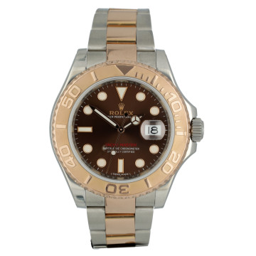 Rolex Yachtmaster 40 Everose-Staal Ref.116621 Chocolate Dial
