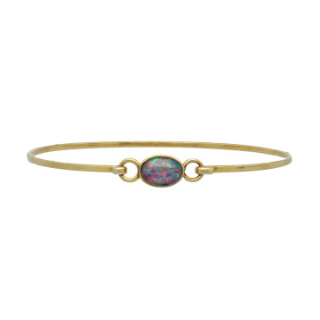 geelgouden Vintage Armband met Opaal