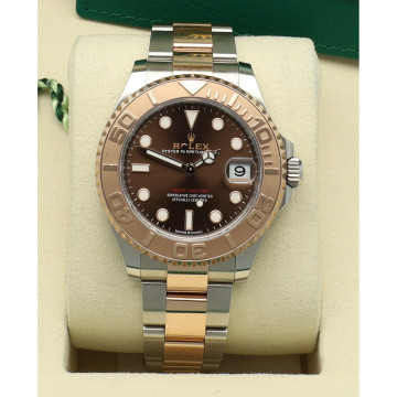 Rolex Yacht-Master 37 Ref: 268621 Rosegoud/Staal