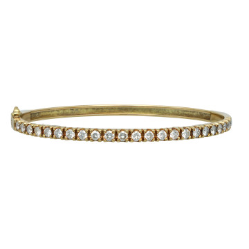 14 Krt Bangle Armband met Briljant 1.61 Ct