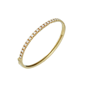 14 Krt Bangle Armband met Briljant 1.61 Ct