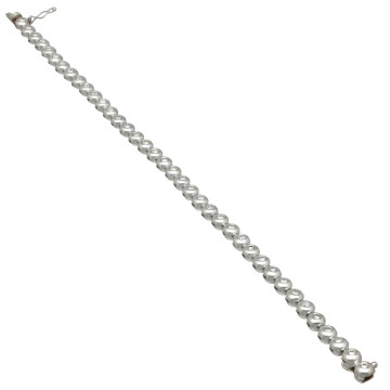 18 Krt Witgouden Tennis Armband ca. 1.15 Ct
