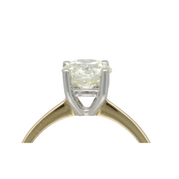 Solitairring met Briljant van 1.27 Ct incl. HRD certificaat