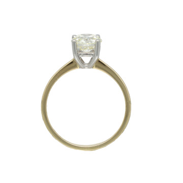 Solitairring met Briljant van 1.27 Ct incl. HRD certificaat
