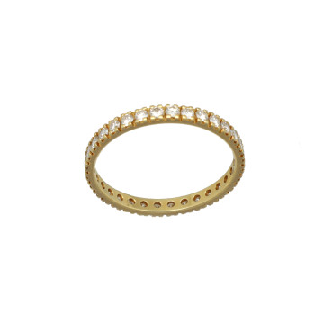 Alliance ring rondom bezet met Diamant 0.70 Ct