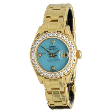 Rolex Lady-Datejust Pearlmaster Factory Tiffany dial 