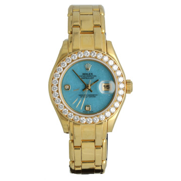 Rolex Lady-Datejust Pearlmaster Factory Tiffany dial 