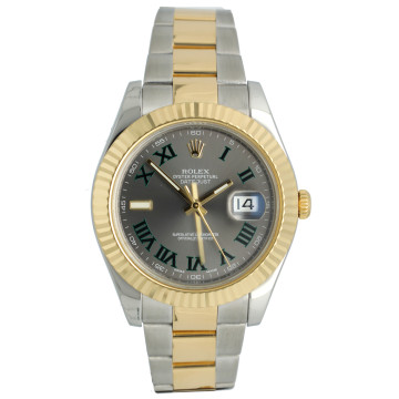 Rolex Datejust II  Ref.116333 Goud/Staal Wimbledon