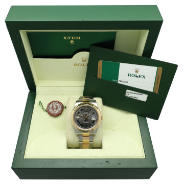 Rolex Datejust II  Ref.116333 Goud/Staal Wimbledon