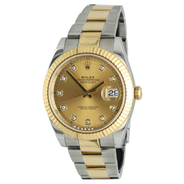 Rolex Datejust 41 Ref.126333 Champagne/Diamond Index