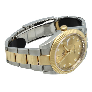 Rolex Datejust 41 Champagne/Diamond index Ref. 126333