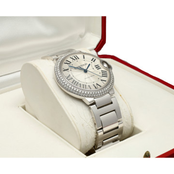 Cartier Ballon Blue 18 Krt Witgoud-Diamant