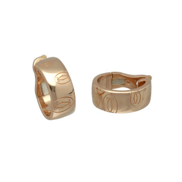 Cartier Rose Gouden Oorbellen Happy Birthday collectie