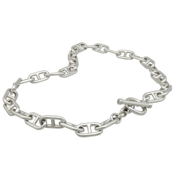 18 Krt Witgouden Collier 55 cm